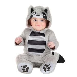 NWT Baby Infant plush raccoon costume 6-9mo